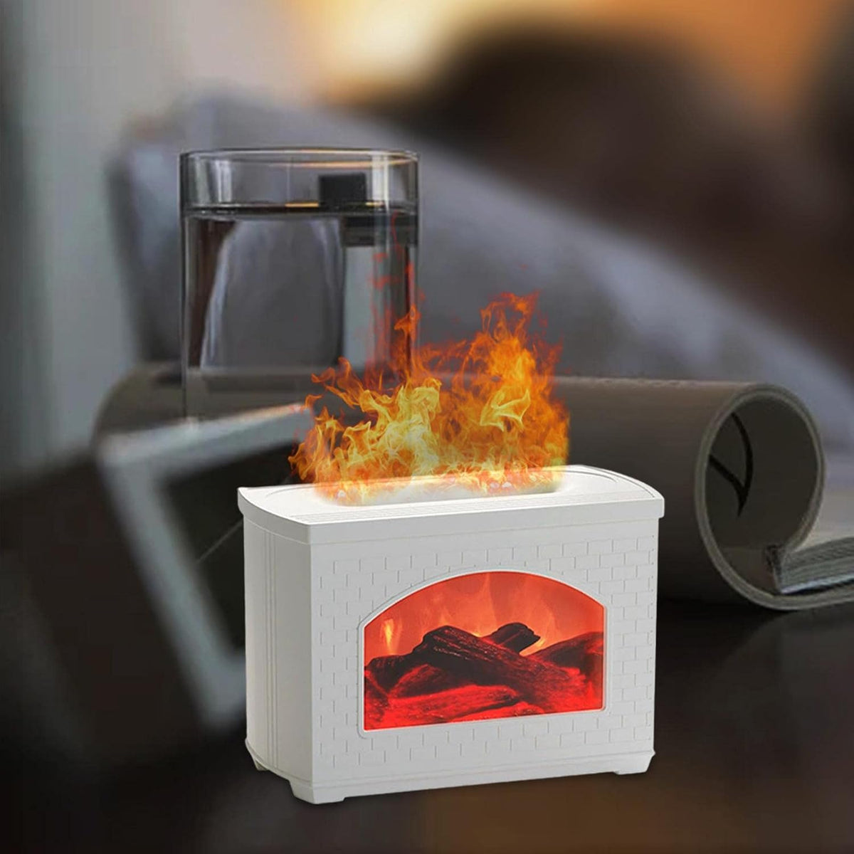 USB Air Humidifier & Mini Aroma Diffuser | Portable Desktop Humidifier | Quiet Mist Maker | White