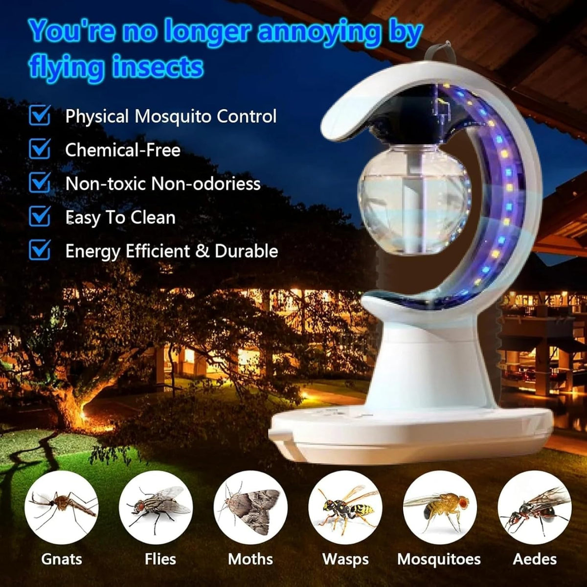 3-in-1 LED Lamp with Humidifier & Mosquito Repellent | USB Powered Night Light | Portable Mist Lamp