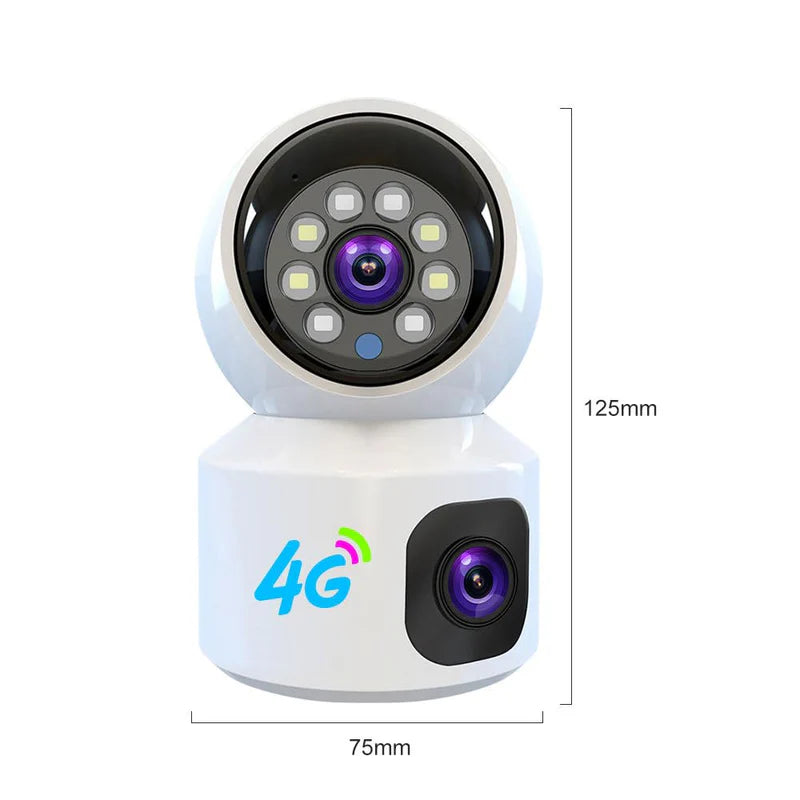 4G Dual Lens Camera 2K 2160p