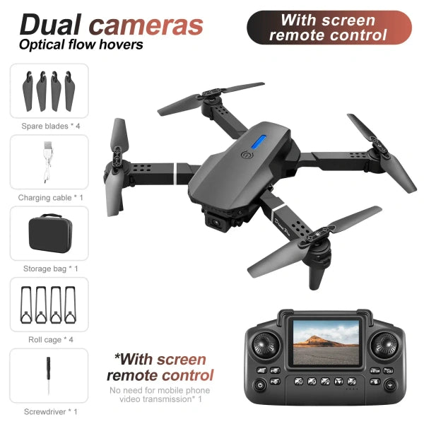 E88 Air Foldable RC Drone with Dual Camera