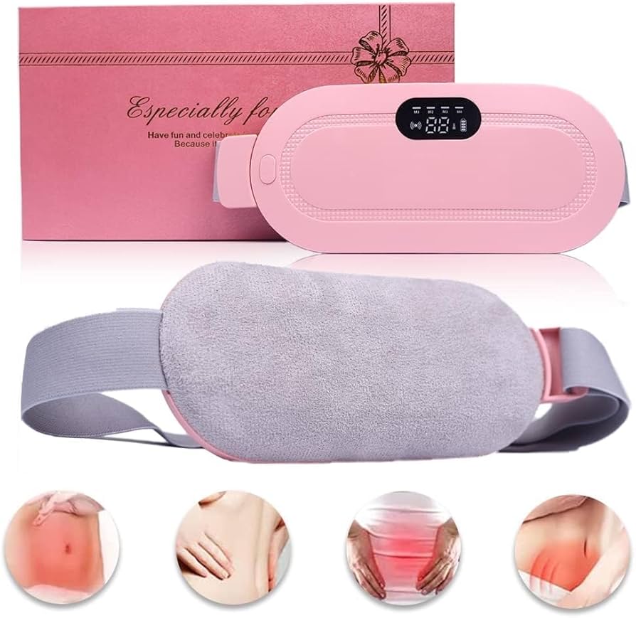 Portable Cordless Period Pain Relief Heating Belt with Heat & Massage
