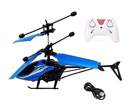Remote Control Helicopter for Kids | Dual Rotating Blades | Rechargeable Flying Toy | Multicolor