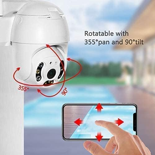 5MP WiFi Outdoor PTZ Dome CCTV Camera | 360° View | Color Night Vision | Two-Way Audio | V380 Pro Security Camera
