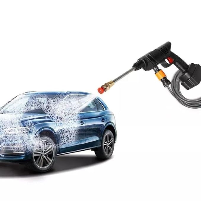 Car Washer High Pressure Gun Rechargeable with 2 Batteries