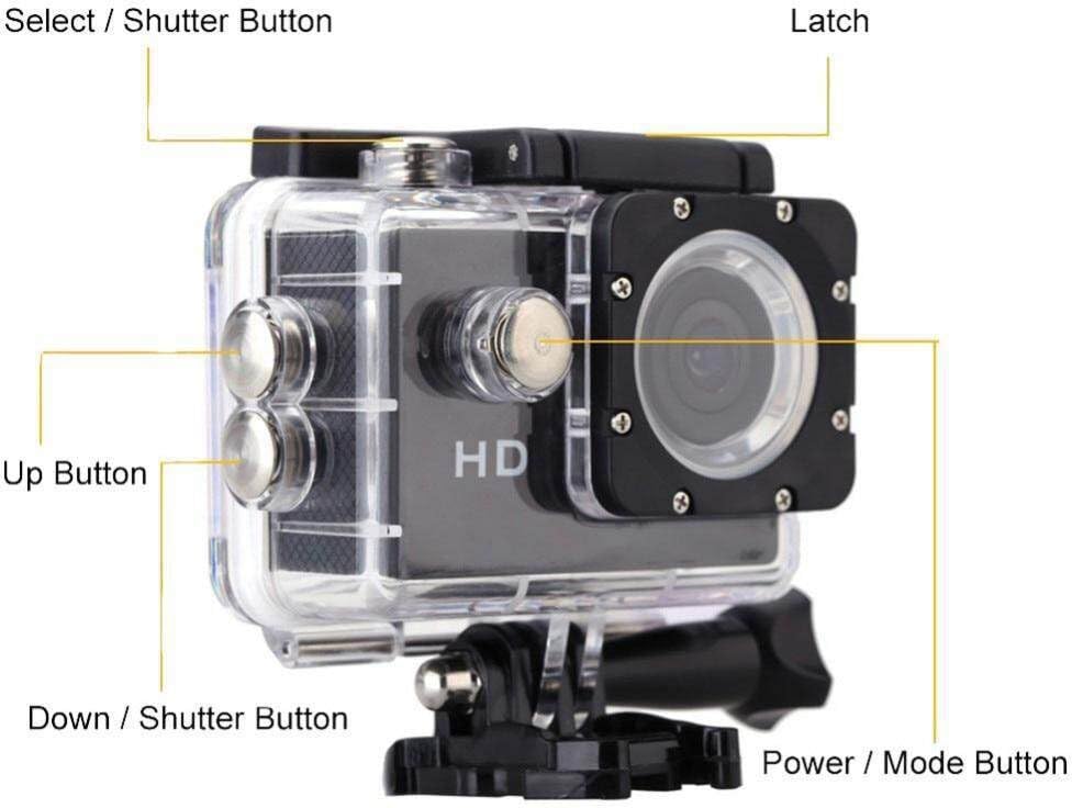 4K Action Camera | 12MP Sports Camera | 30M Waterproof | 2.0" LCD with Mounting Accessories