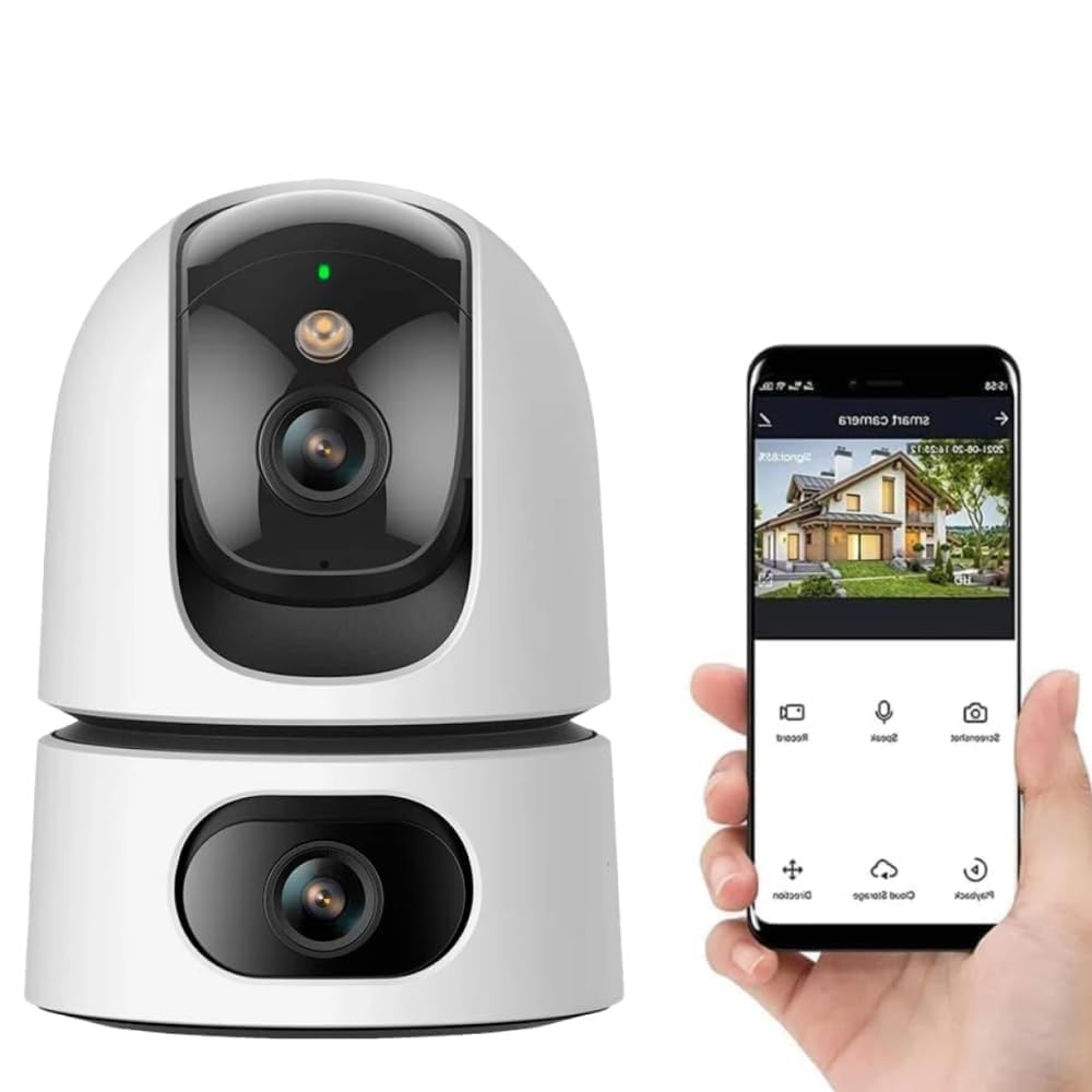 1080P WiFi Indoor PTZ Security Camera | Auto Tracking | Night Vision | Two-Way Audio | 2.4GHz Home CCTV Camera