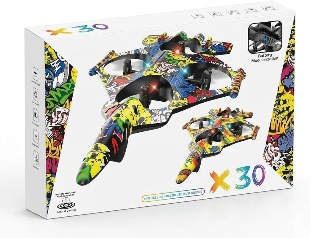 X30 RC Fighter Jet | Lightweight Plastic Body | Optical Flow | 360° Flips (New Model)