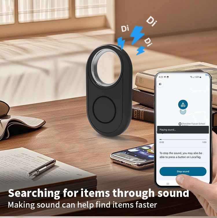 Smart Tag Keychain Android & iOS Compatible | Bluetooth Item Tracker for Keys, Bags & Luggage