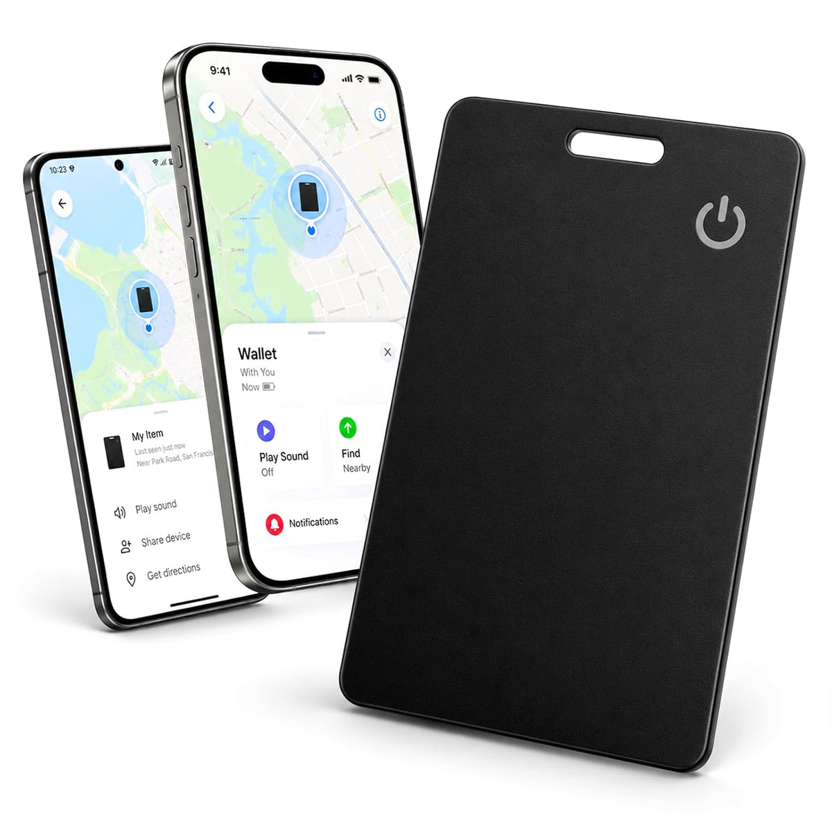 Universal Smart Tracker Card for Apple Find My & Android Google Find Hub | Ultra-Thin Wallet Finder, Wireless Rechargeable, 90dB Anti-Lost Alarm, Up to 1-Year Battery Life