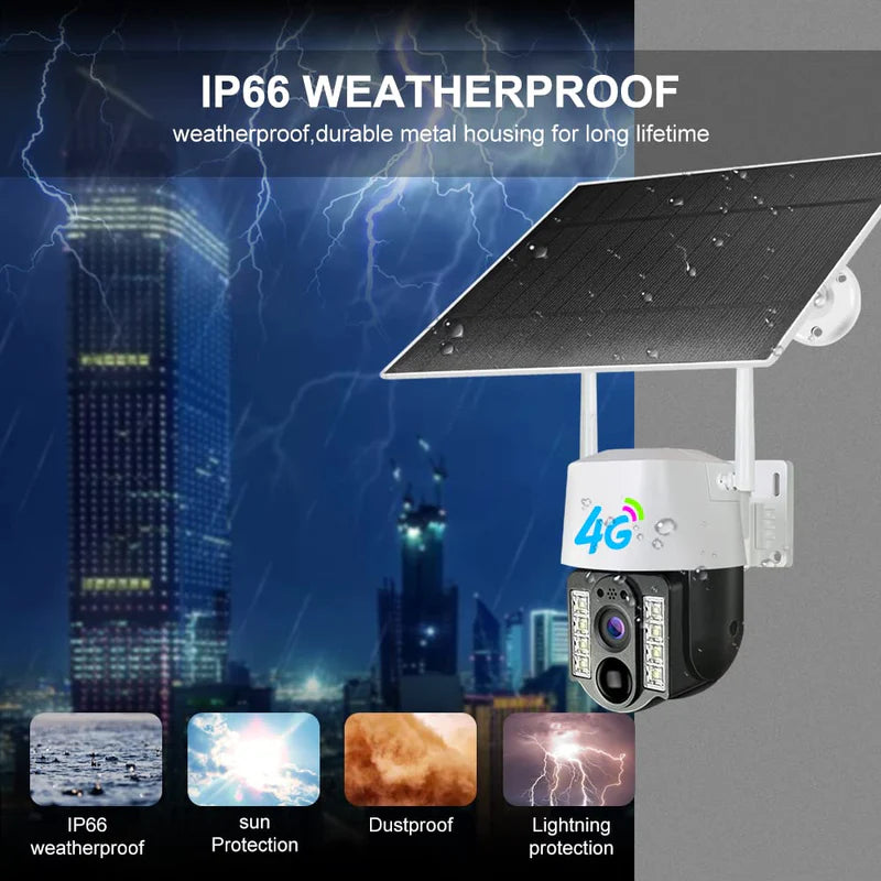 Single Lens Solar Camera 8MP 4G