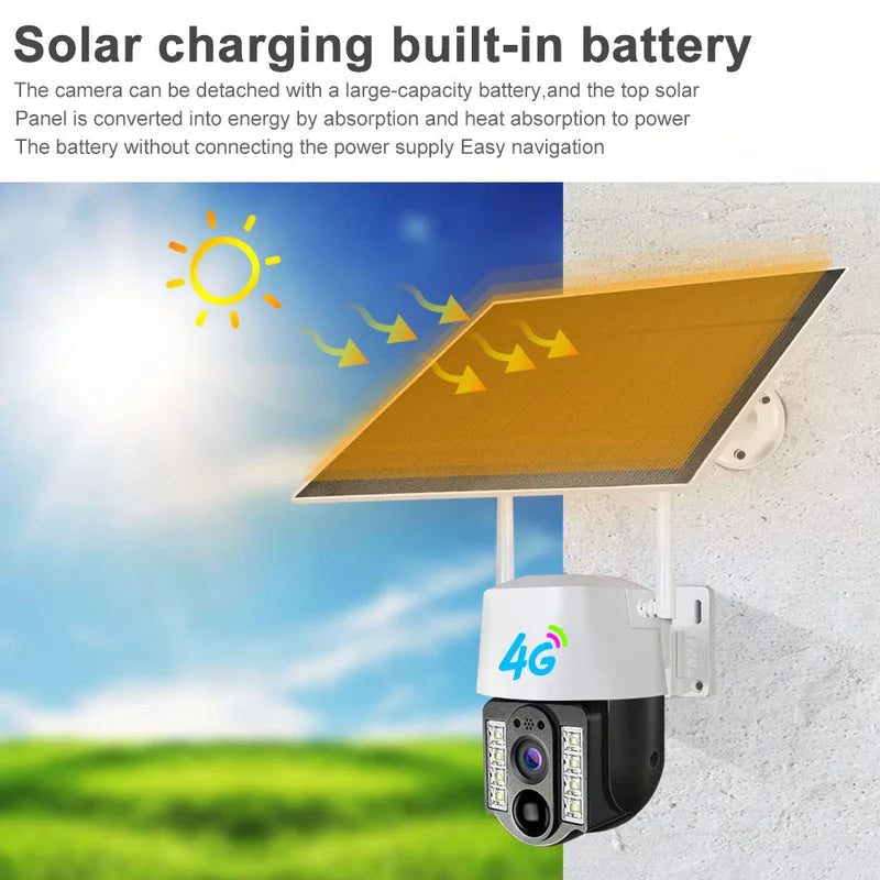 Single Lens Solar Camera 8MP 4G