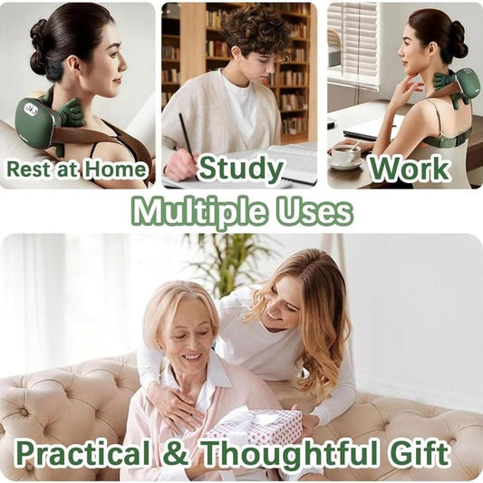 Wireless Heated Shiatsu Neck & Back Massager