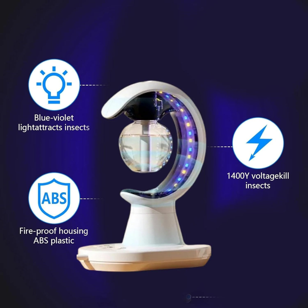 3-in-1 LED Lamp with Humidifier & Mosquito Repellent | USB Powered Night Light | Portable Mist Lamp