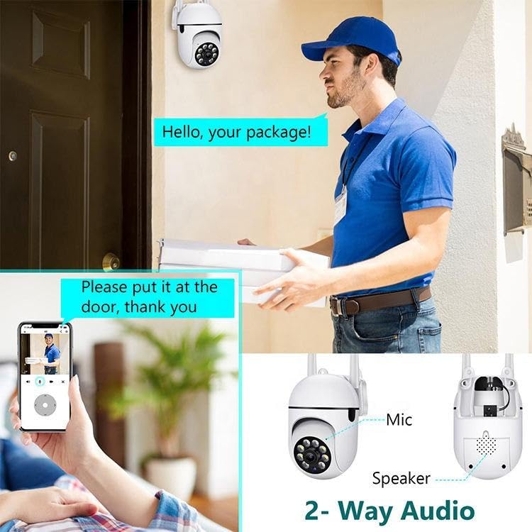 1080P HD Mini PTZ WiFi Security Camera