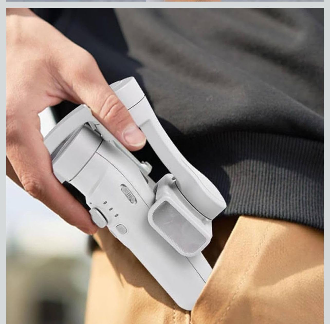 M13AXIS 3-Axis Smartphone Gimbal Stabilizer | Foldable Handheld Gimbal with Tripod | Rechargeable Battery
