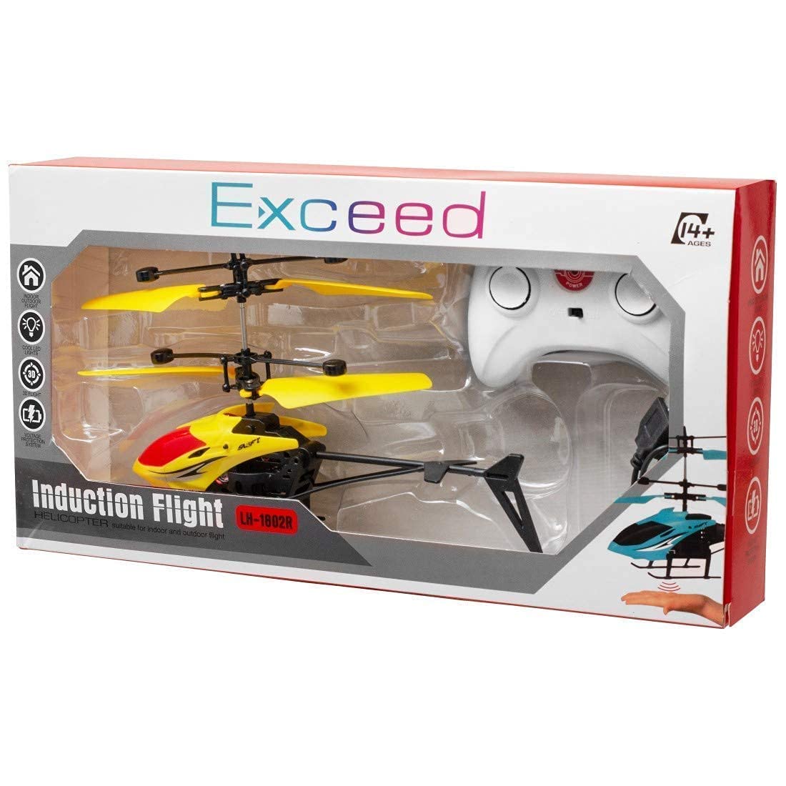 Remote Control Helicopter for Kids | Dual Rotating Blades | Rechargeable Flying Toy | Multicolor