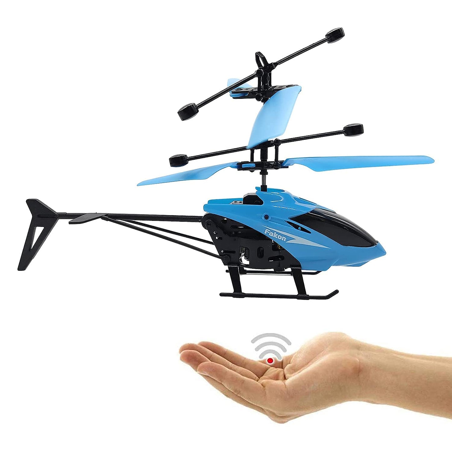 Remote Control Helicopter for Kids | Dual Rotating Blades | Rechargeable Flying Toy | Multicolor