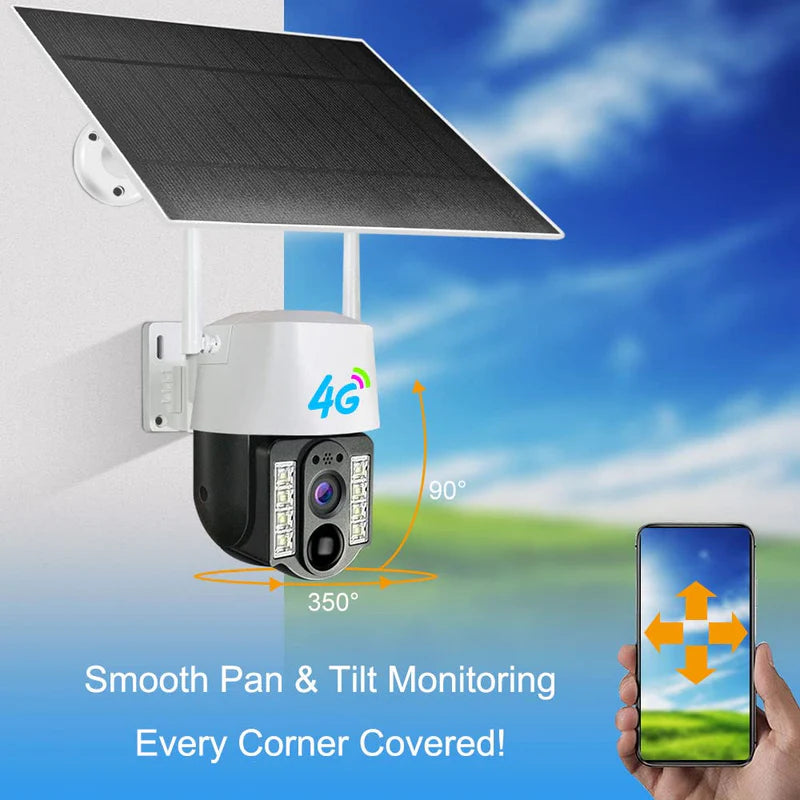 Single Lens Solar Camera 8MP 4G