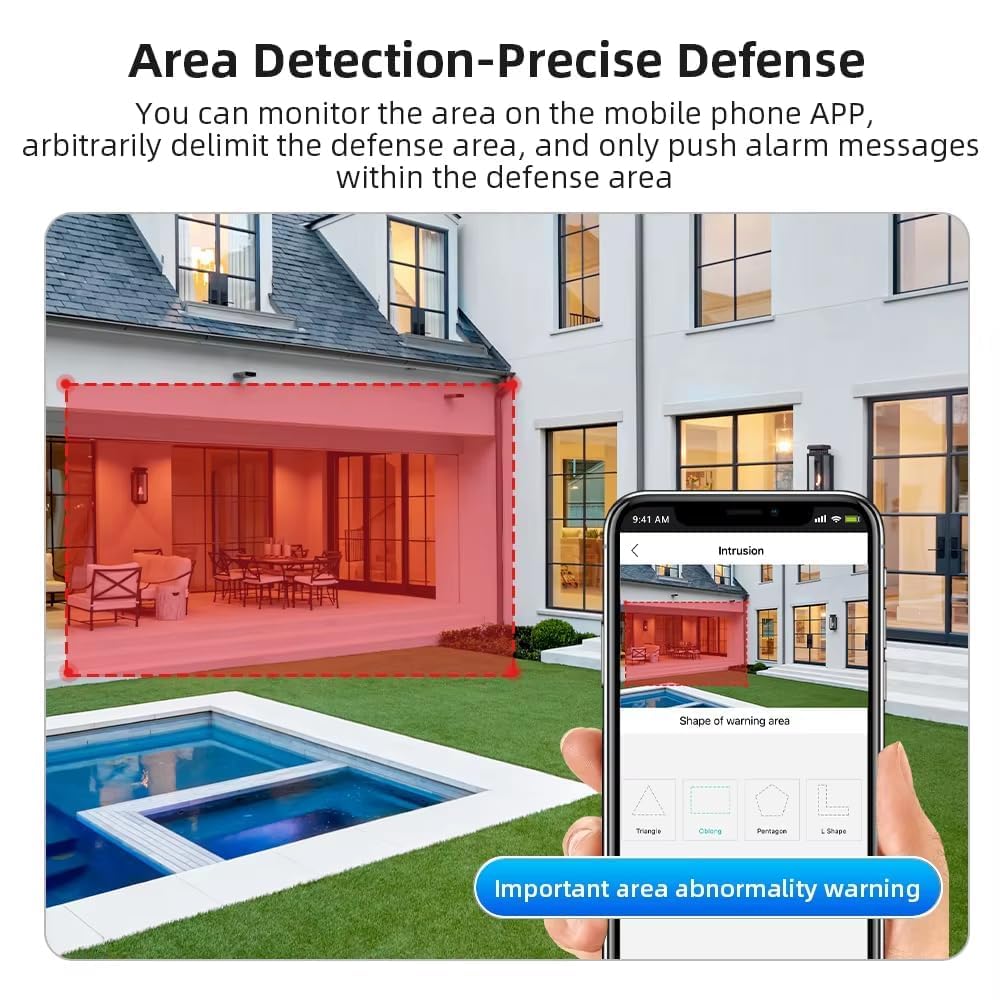 1080P WiFi Indoor PTZ Security Camera | Auto Tracking | Night Vision | Two-Way Audio | 2.4GHz Home CCTV Camera