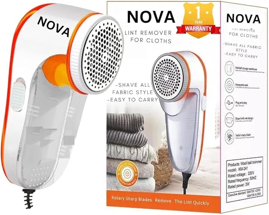 NOVA Lint Remover for Clothes | Fabric Shaver for Woolen Clothes | Portable Lint Remover Machine