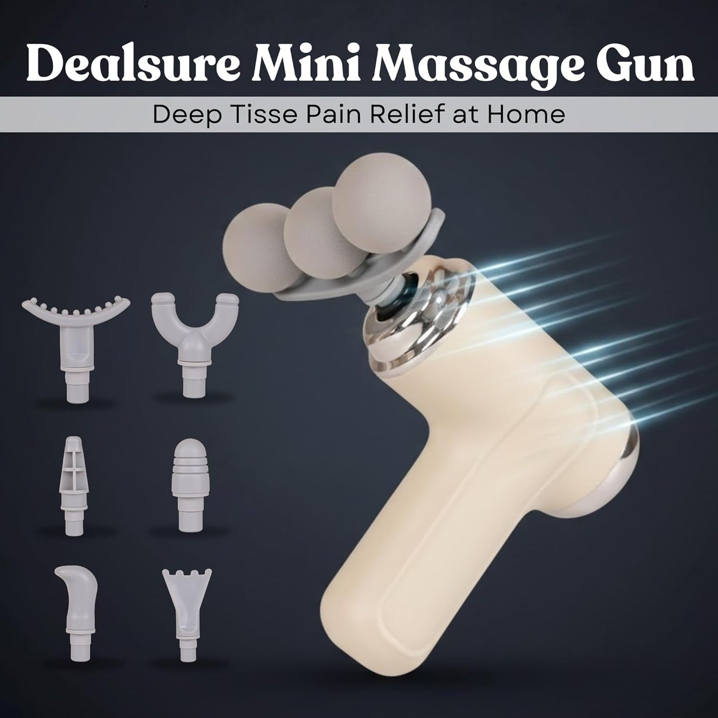 Dealsure Massage Gun for Body Pain Relief | Deep Tissue Massager