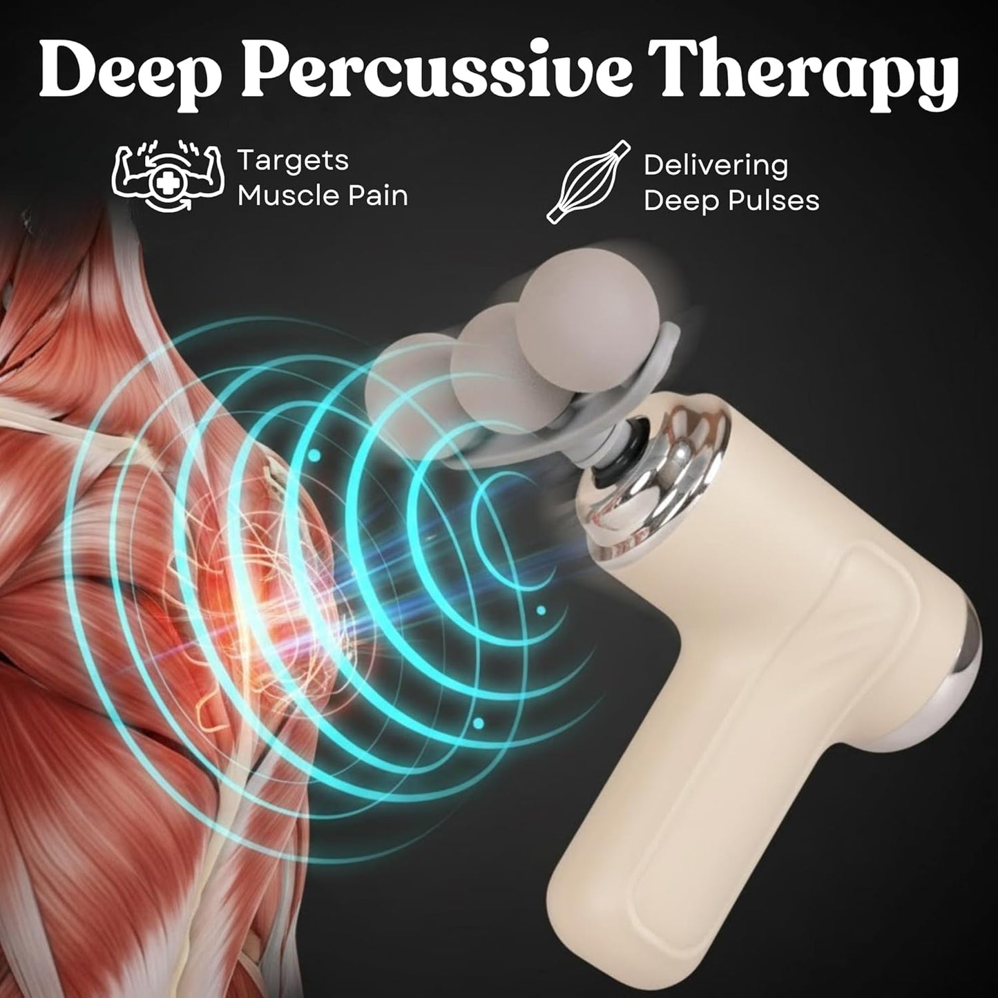 Dealsure Massage Gun for Body Pain Relief | Deep Tissue Massager