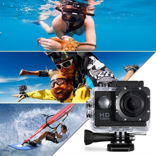 4K Action Camera | 12MP Sports Camera | 30M Waterproof | 2.0" LCD with Mounting Accessories