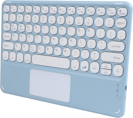 Mini Wireless Bluetooth Keyboard with Trackpad | Rechargeable Ultra-Slim Keyboard for iPad, Mac, Windows & Android