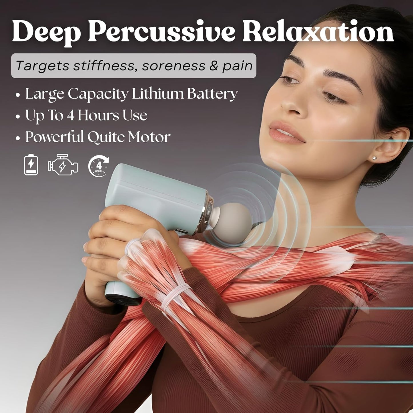 Dealsure Massage Gun for Body Pain Relief | Deep Tissue Massager