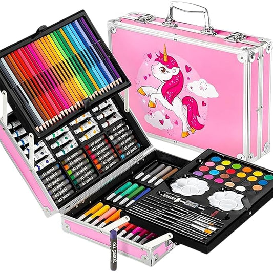 Unicorn Colour Set 145 Pieces Kids Art Set