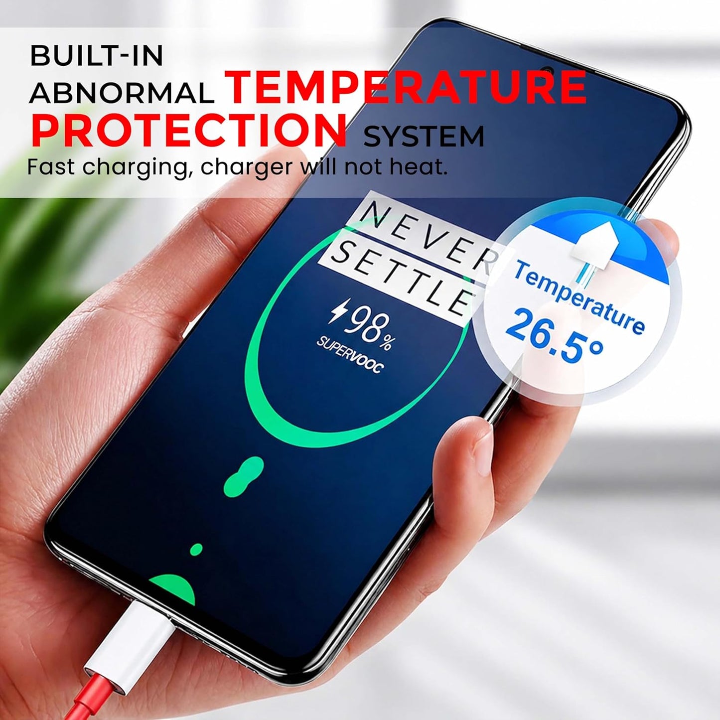 120W SuperVOOC Fast Charger (6 Months Replacement Warranty) Ultra-Fast Charging Adapter | Universal Compatible Charger