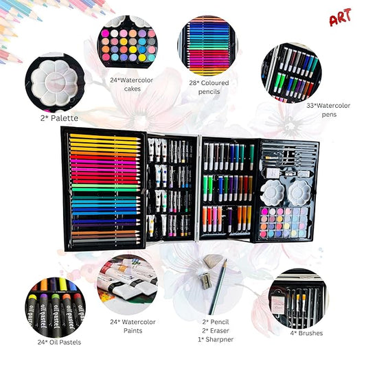 Unicorn Colour Set 145 Pieces Kids Art Set