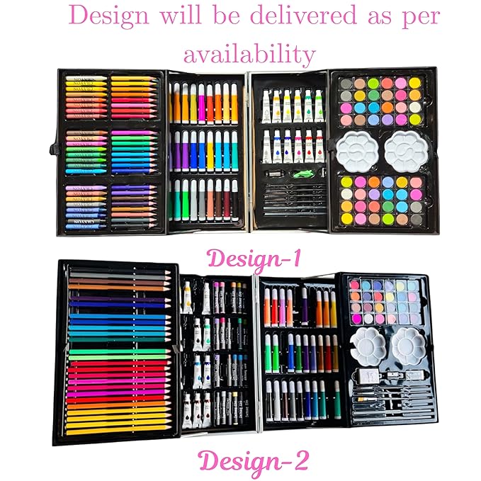 Unicorn Colour Set 145 Pieces Kids Art Set