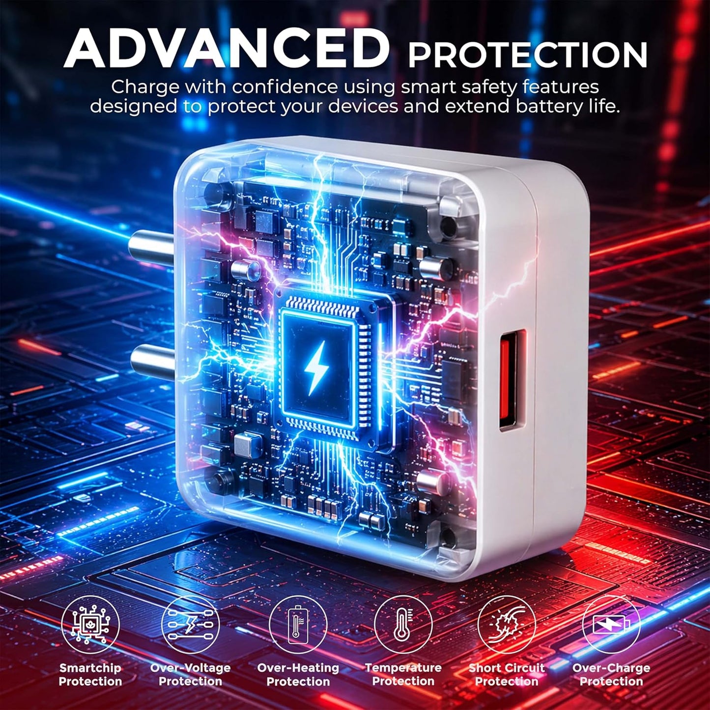 120W SuperVOOC Fast Charger (6 Months Replacement Warranty) Ultra-Fast Charging Adapter | Universal Compatible Charger