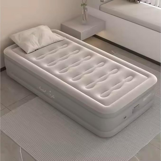 Inflatable Air Mat with Built-in Pump | Portable Air Mattress for Camping, Travel & Home Use