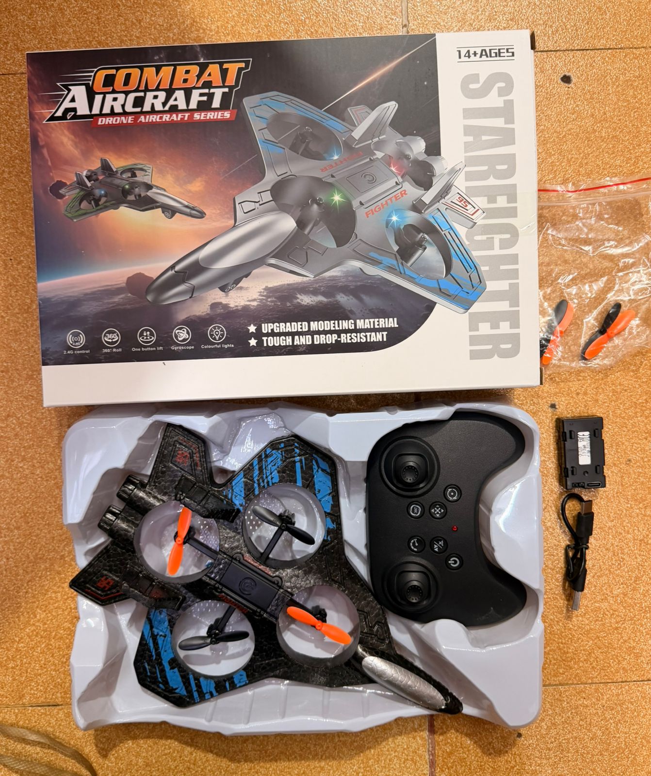 RC Fighter Jet - Type C Rechargable Battery