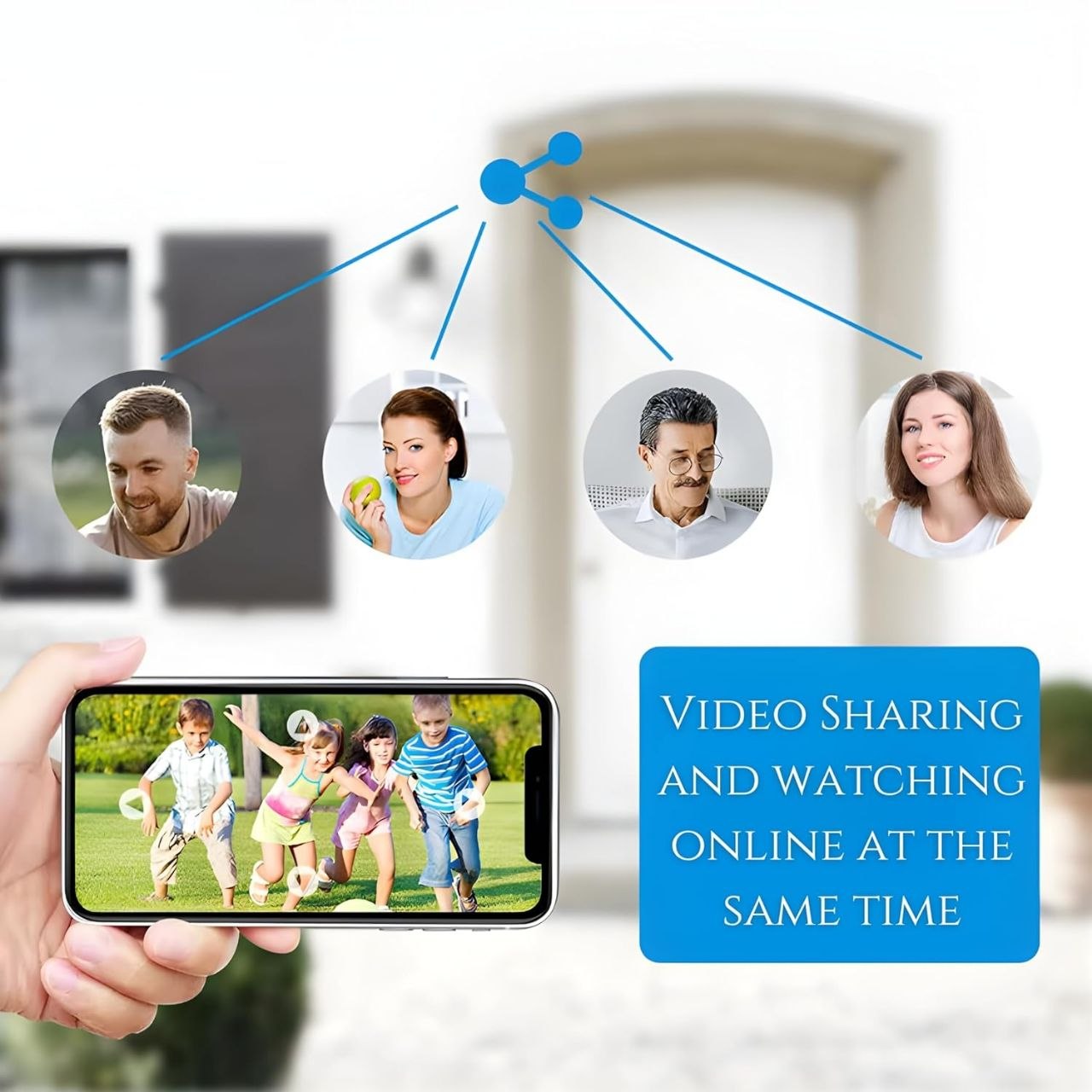 FHD Triple Lens WiFi Bulb Holder CCTV Camera | PTZ | 3 Screen View