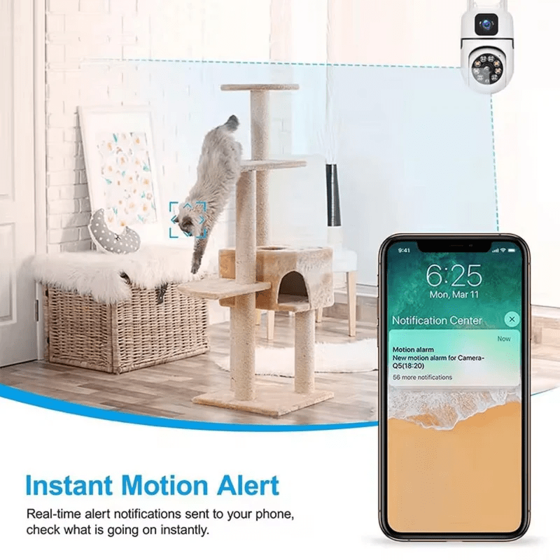 Dual Lens 5MP+5MP Wifi Camera 360 PTZ