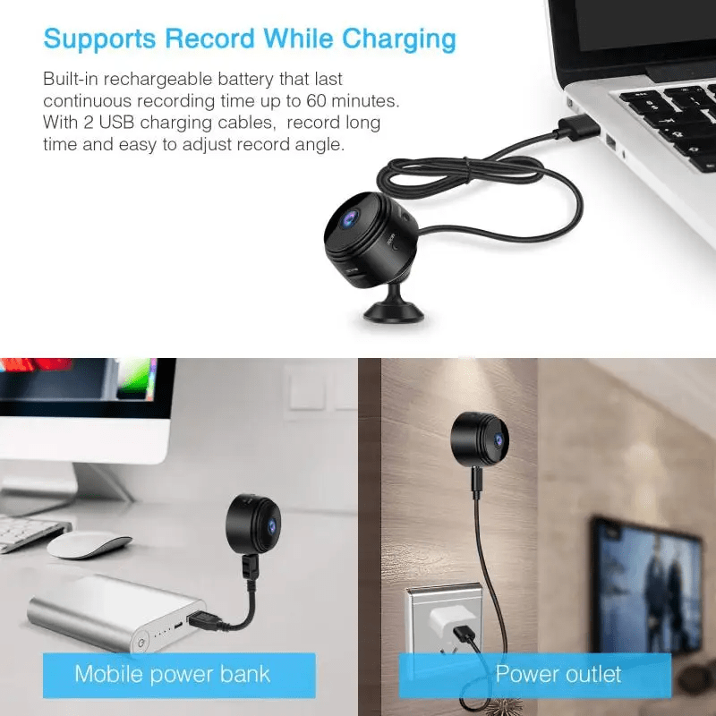 Square Magnetic Camera Mini Magnetic Camera Full HD 1080P – Star Collection
